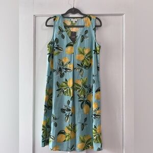 Lemon Print Sleeveless Dress NWT Size XS